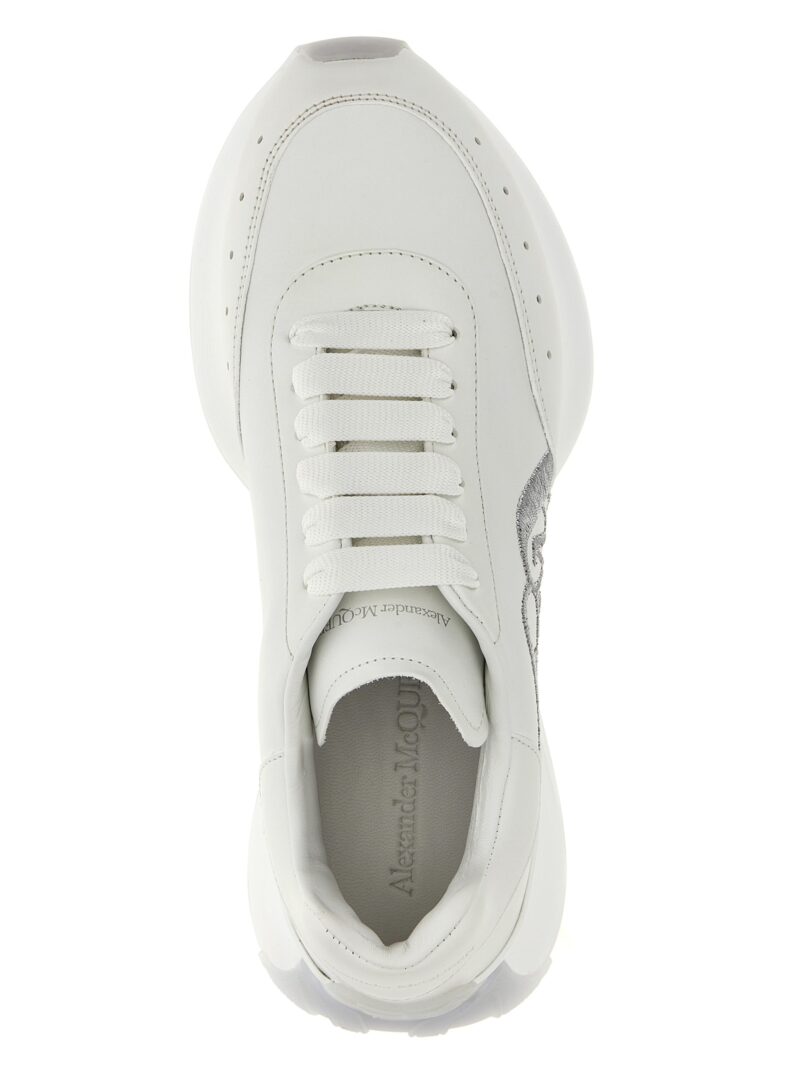 'Sprint Runner' sneakers 100% calfskin leather (Bos Taurus) ALEXANDER MCQUEEN White