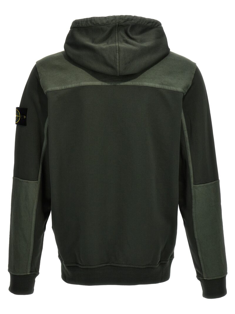 Logo badge hoodie 801565777V0059 STONE ISLAND Green