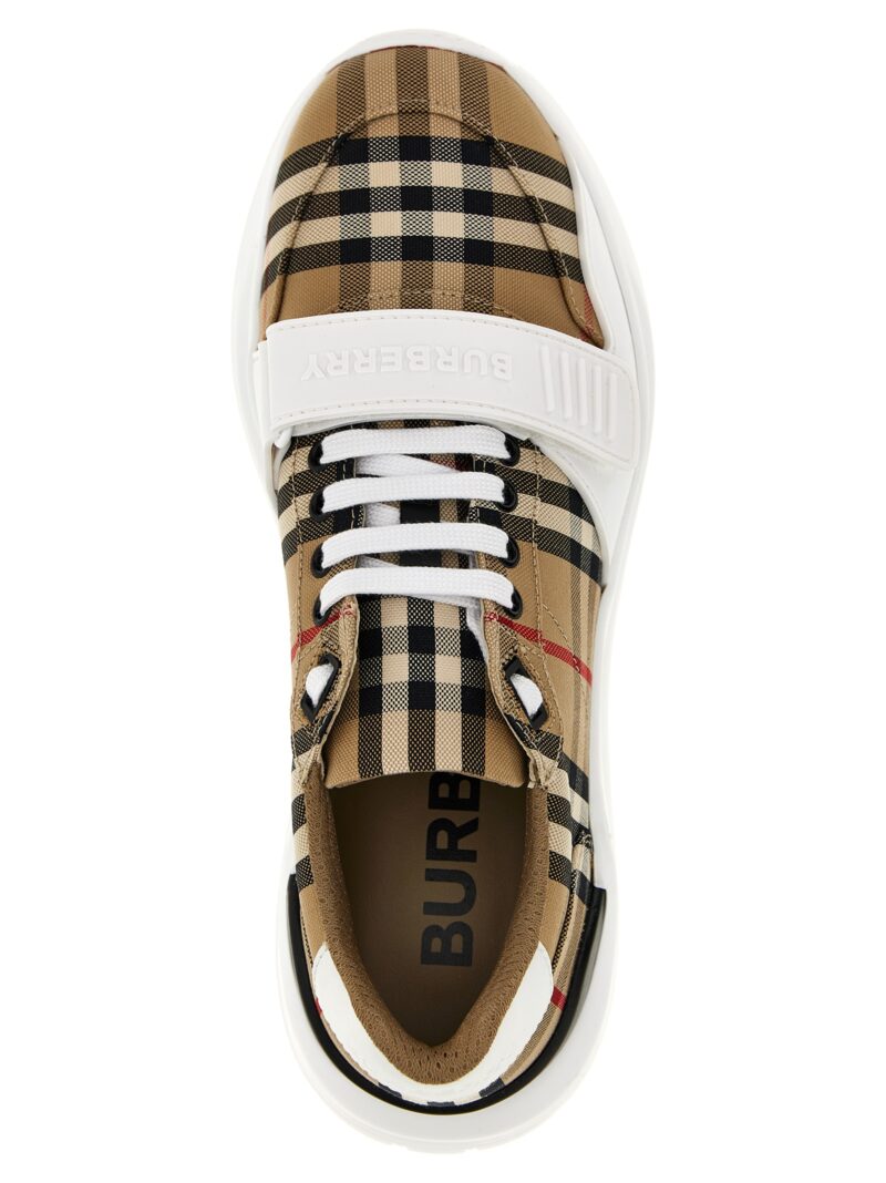 'New Regis' sneakers 97% cotton 3% calf leather BURBERRY Multicolor