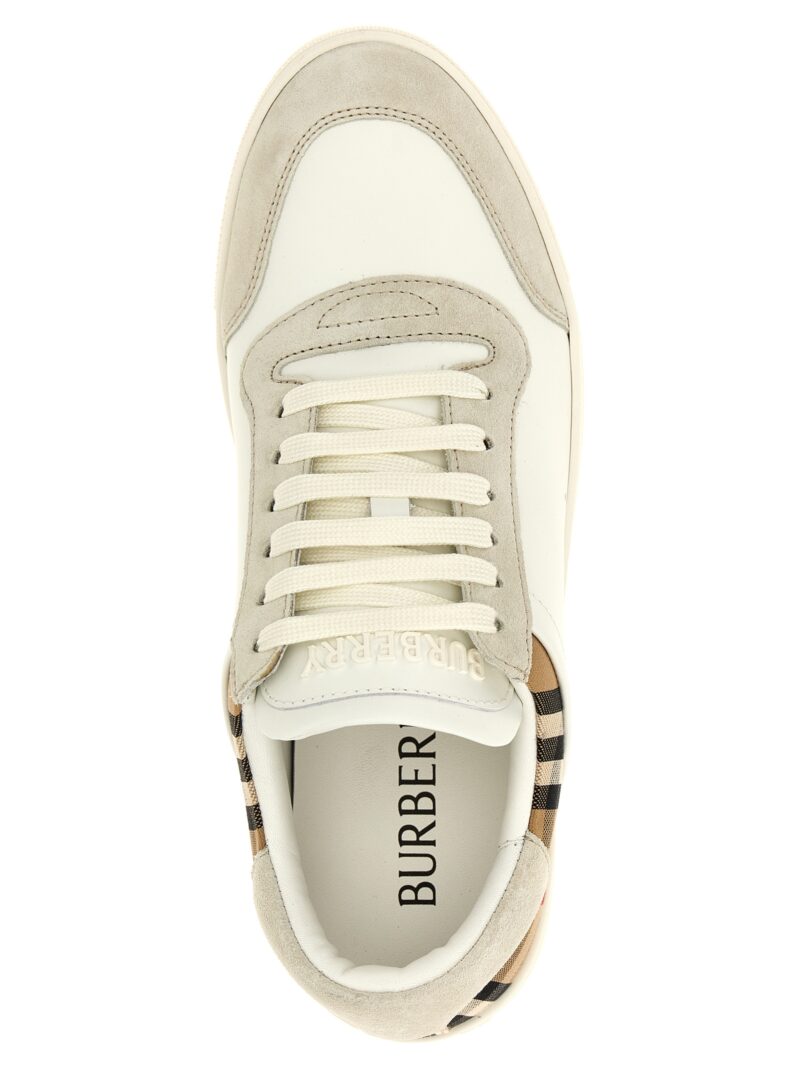 'Stevie 2' sneakers 74% calfskin leather 26% cotton BURBERRY Beige