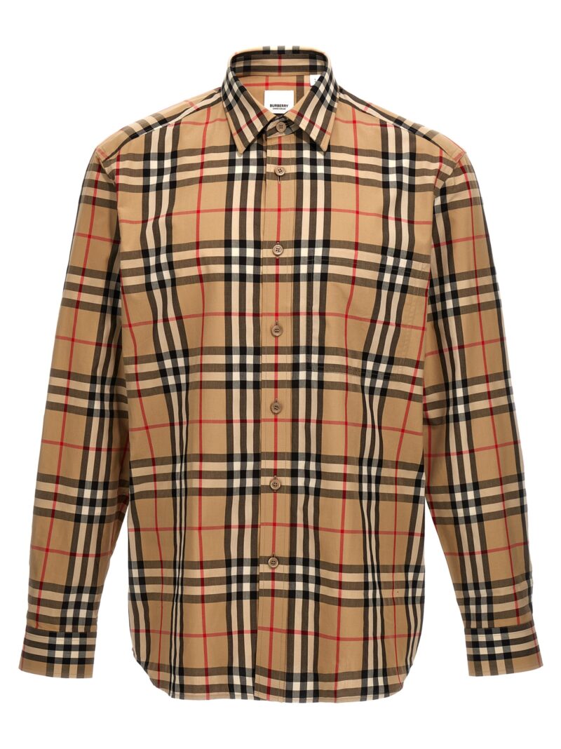 Check shirt BURBERRY Beige