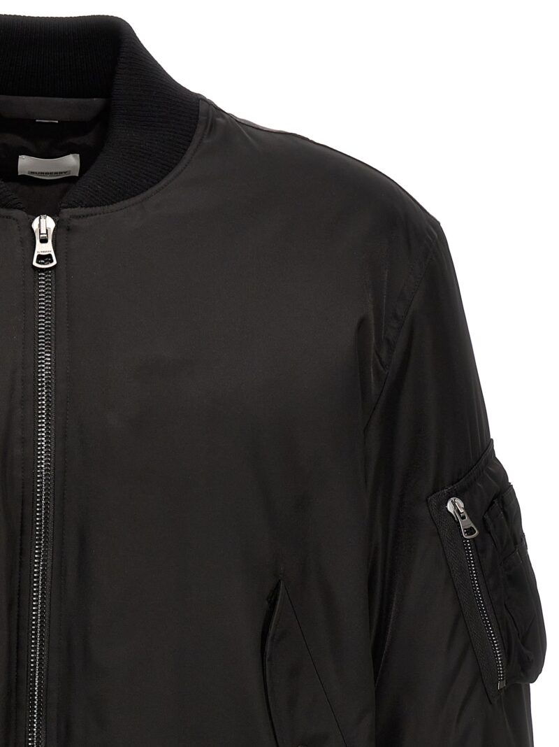 'Jkt' bomber jacket Man BURBERRY Black