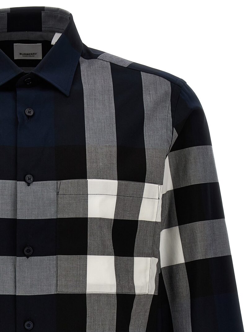 'Summerton' shirt Man BURBERRY Blue