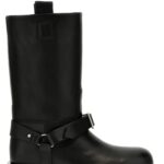 'Saddle Low' boots BURBERRY Black
