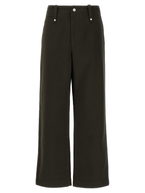 Gabardine trousers BURBERRY Brown