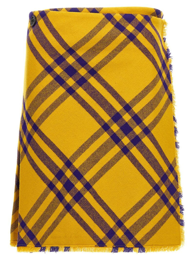 'Kilt' skirt BURBERRY Yellow