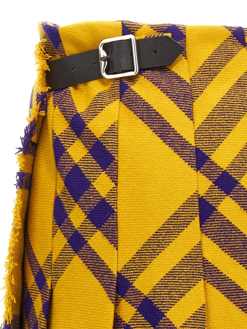 'Kilt' skirt 100% virgin wool BURBERRY Yellow