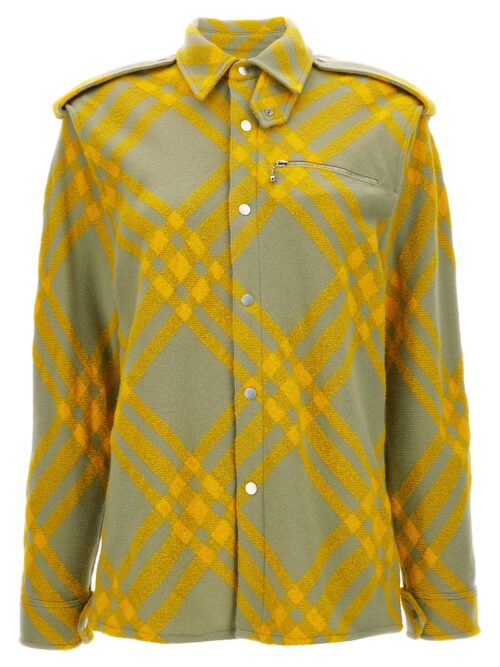 Check overshirt BURBERRY Yellow