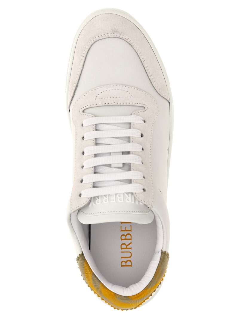 Check sneakers Man BURBERRY White