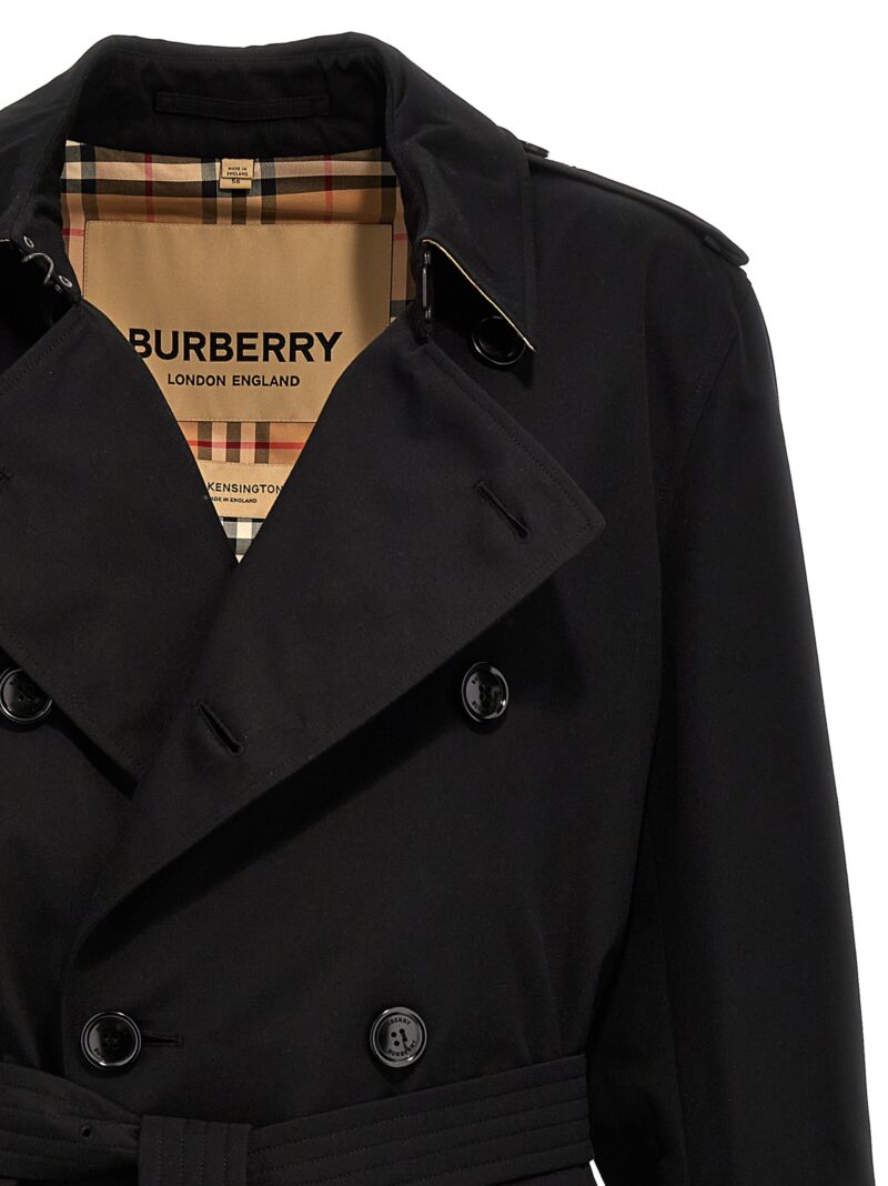 'Heritage Kensington' trench coat 100% cotton BURBERRY Black