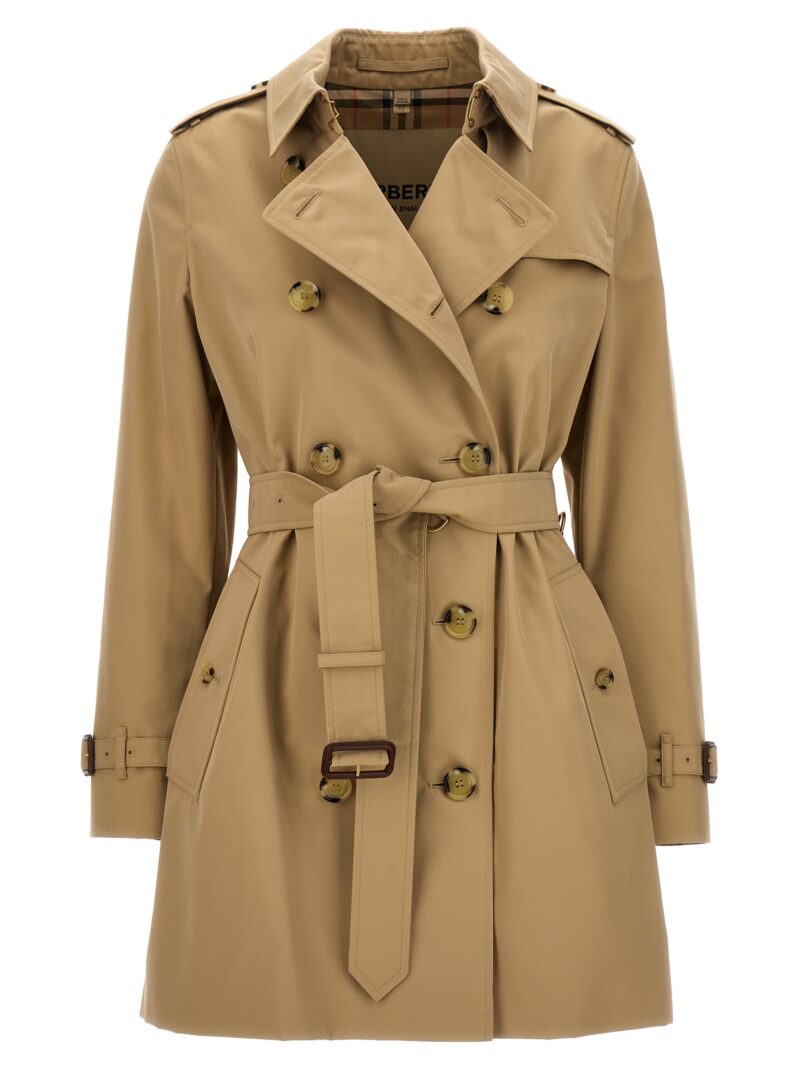 'Kensington' short trench coat BURBERRY Beige