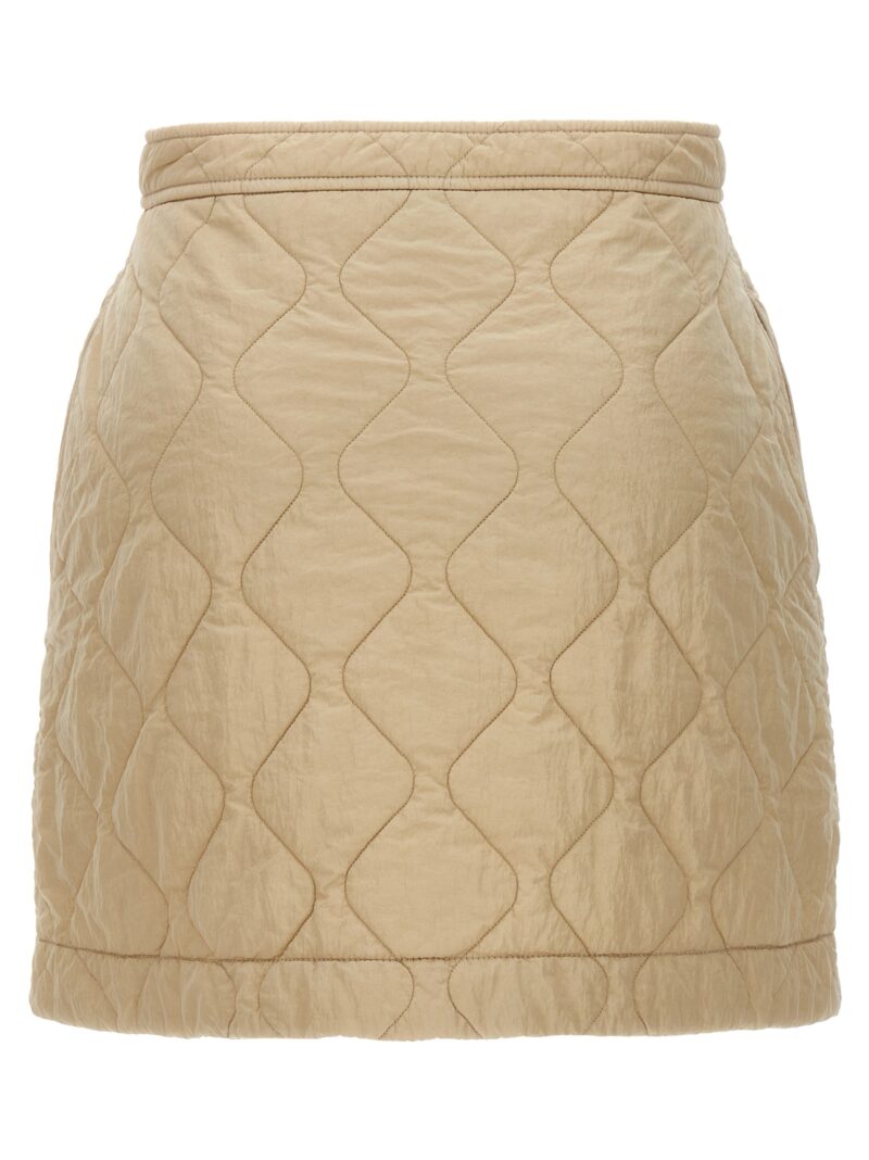 Quilted nylon skirt 8081126SOAP BURBERRY Beige