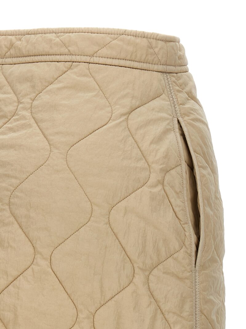 Quilted nylon skirt 100% polyamide BURBERRY Beige