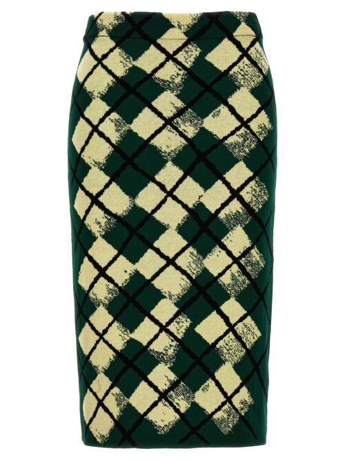 Argyle pattern skirt BURBERRY Green