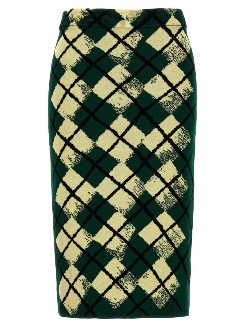 Argyle pattern skirt BURBERRY Green