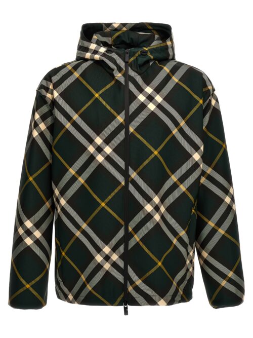 Check jacket BURBERRY Green