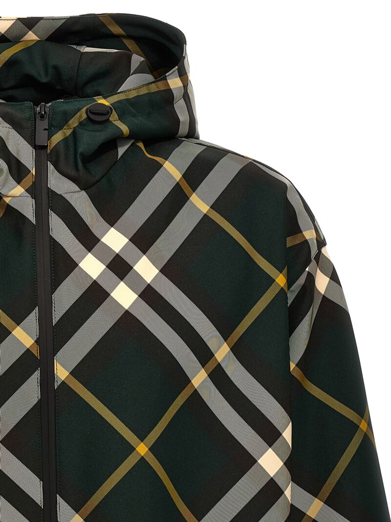 Check jacket Man BURBERRY Green