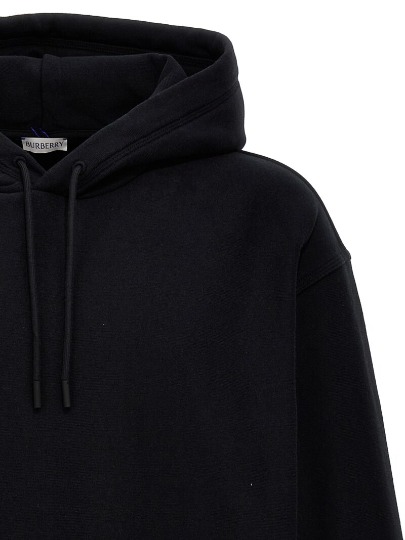 'Equestrian Knight Design' hoodie Man BURBERRY Black