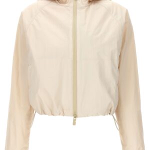 Cropped Hooded Jacket BURBERRY Beige