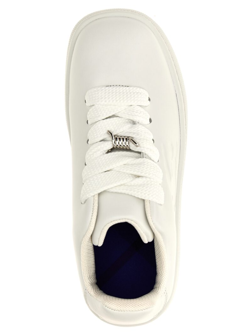 'Box' sneakers 100% calfskin leather (Bos Taurus) BURBERRY White