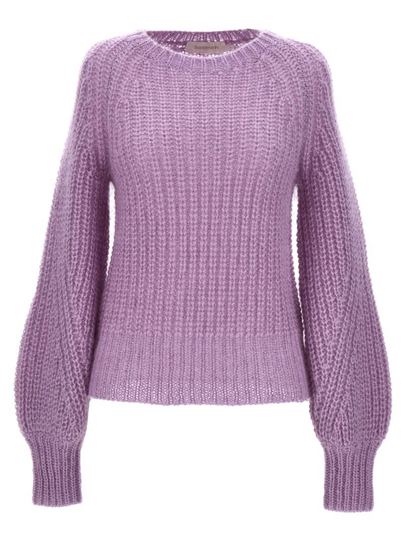 Mohair blend sweater ZIMMERMANN Purple