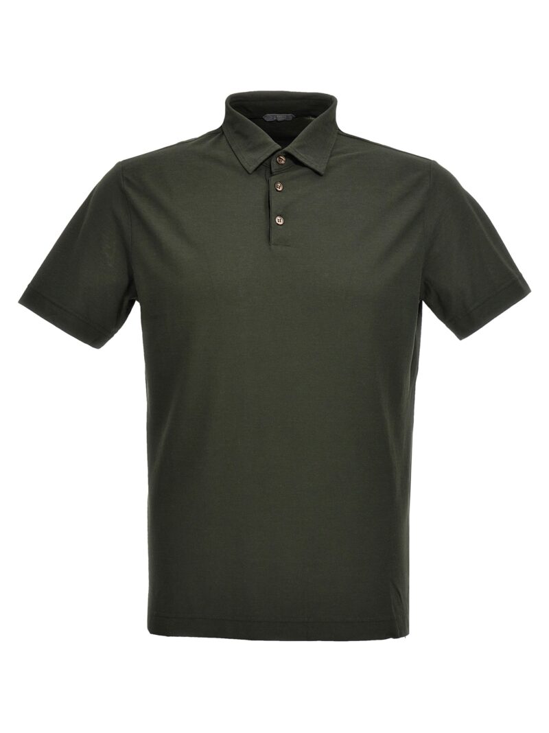 Ice cotton polo shirt ZANONE Green