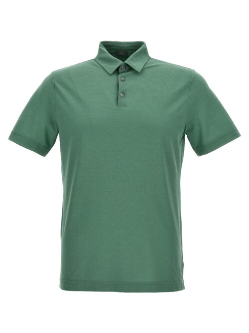 Ice cotton polo shirt ZANONE Green