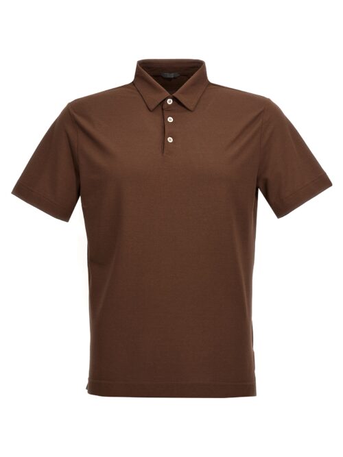 'Ice Cotton' polo shirt ZANONE Brown