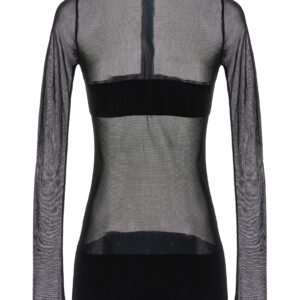 Transparent knit mini dress MONOT Black