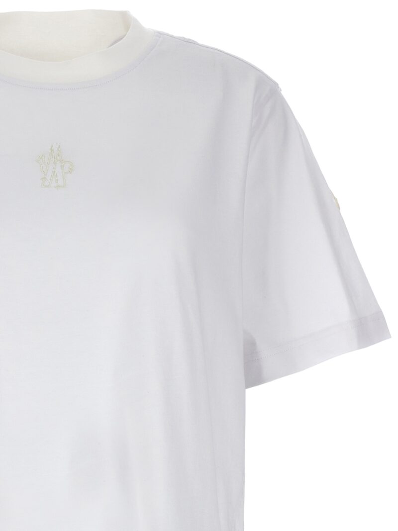 Logo embroidery T-shirt Woman MONCLER White