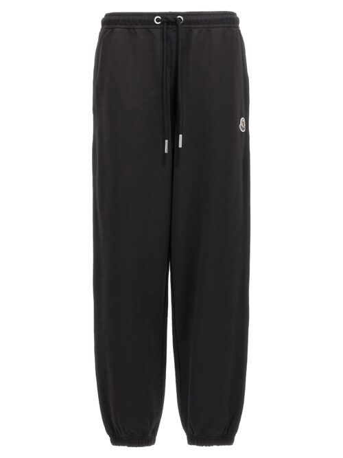 Logo patch sweatpants MONCLER Black