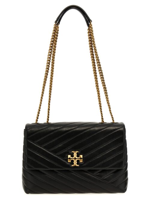 'Kira Chevron Convertible' crossbody bag TORY BURCH Black