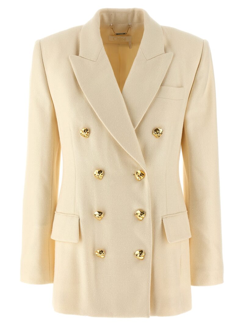 Tailored double-breasted blazer CHLOÉ White