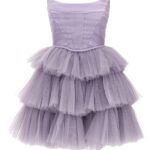 Flounced tulle dress 19:13 DRESSCODE Purple