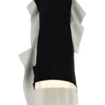 'Shaped Canvas' dress ISSEY MIYAKE White/Black