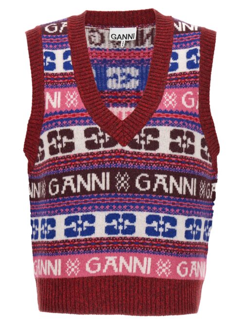 Logo vest GANNI Multicolor