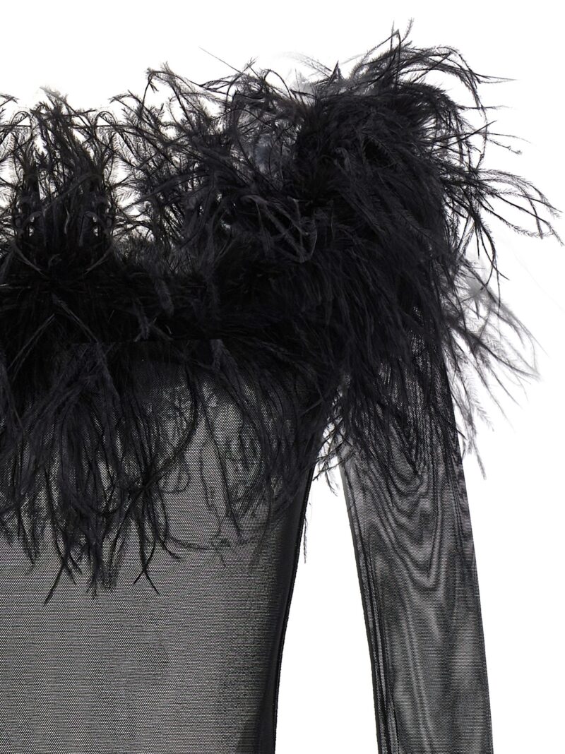 'Plumage' bodysuit Woman OSÈREE Black