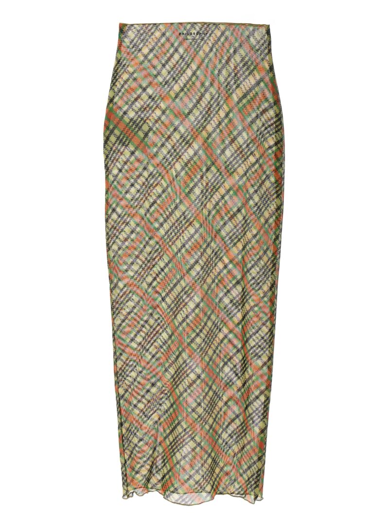 Check cover-up skirt A017907551388 PHILOSOPHY Multicolor