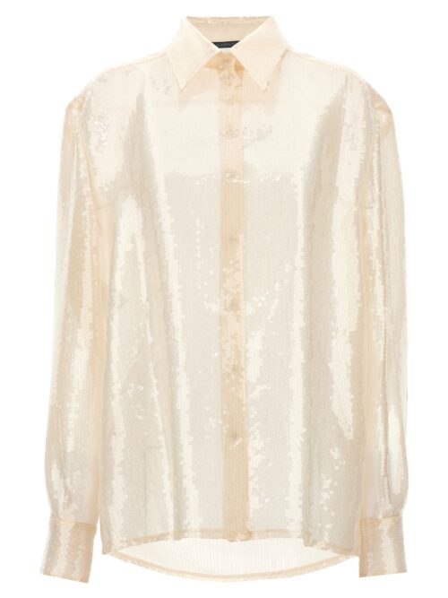 Sequin shirt ALBERTA FERRETTI White