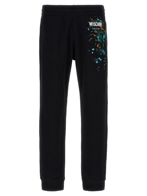 Logo print joggers MOSCHINO Black