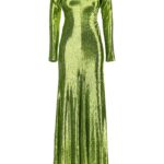 Sequin long dress PHILOSOPHY Green