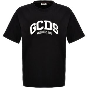 Logo embroidery t-shirt GCDS White/Black