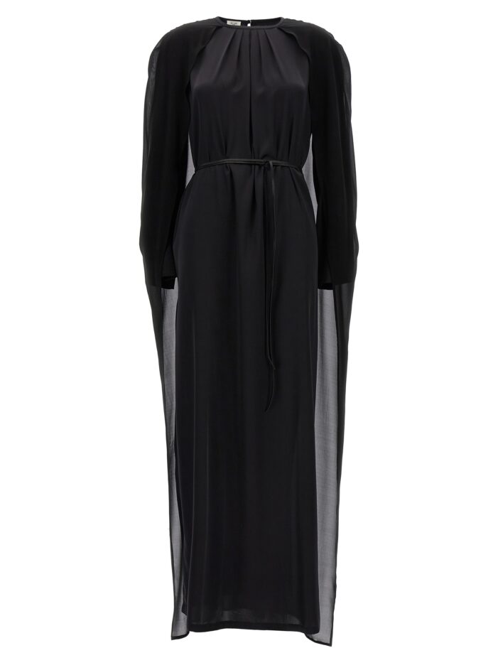 Cape dress DI.LA3 PARI' Black