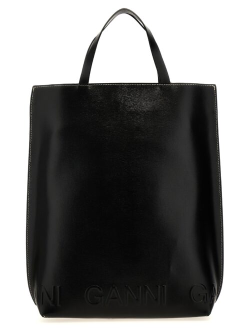 'Banner Medium' shopping bag GANNI Black