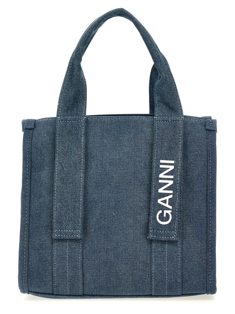 'Tech Denim' shopping bag GANNI Light Blue