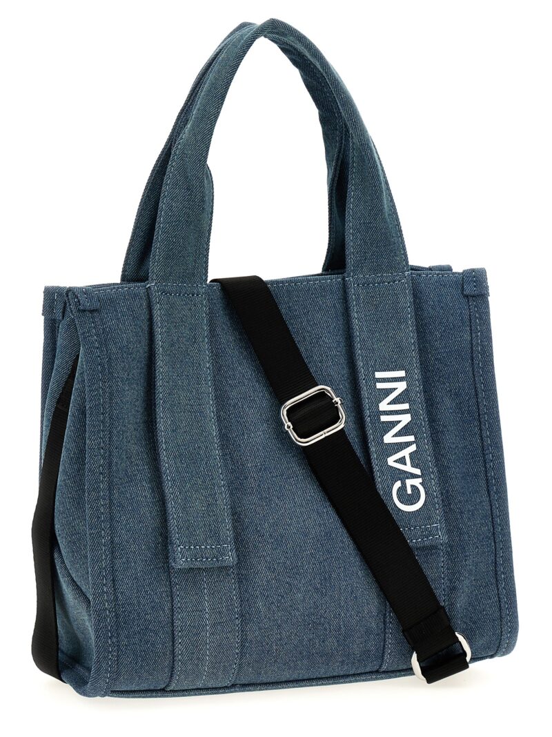 'Tech Denim' shopping bag A5457630 GANNI Light Blue