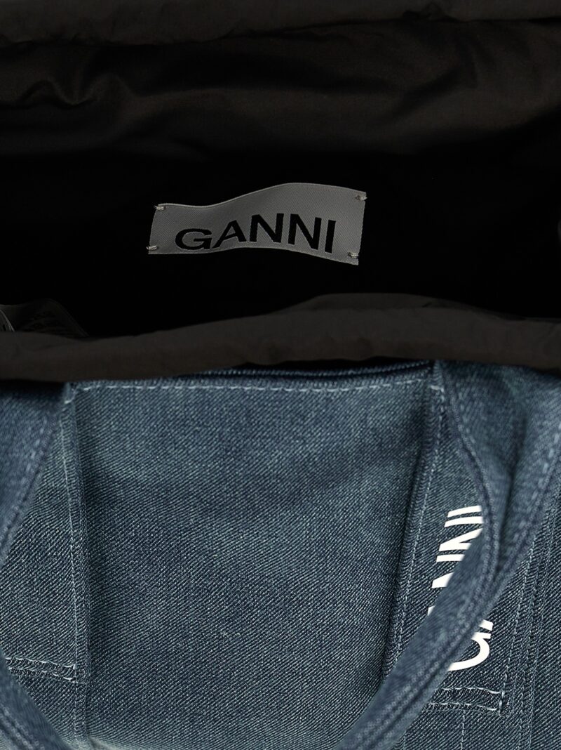 'Tech Denim' shopping bag  GANNI Light Blue