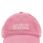 Logo embroidery cap GANNI Pink