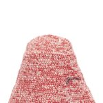 Bucket hat crochet logo embroidery GANNI Red
