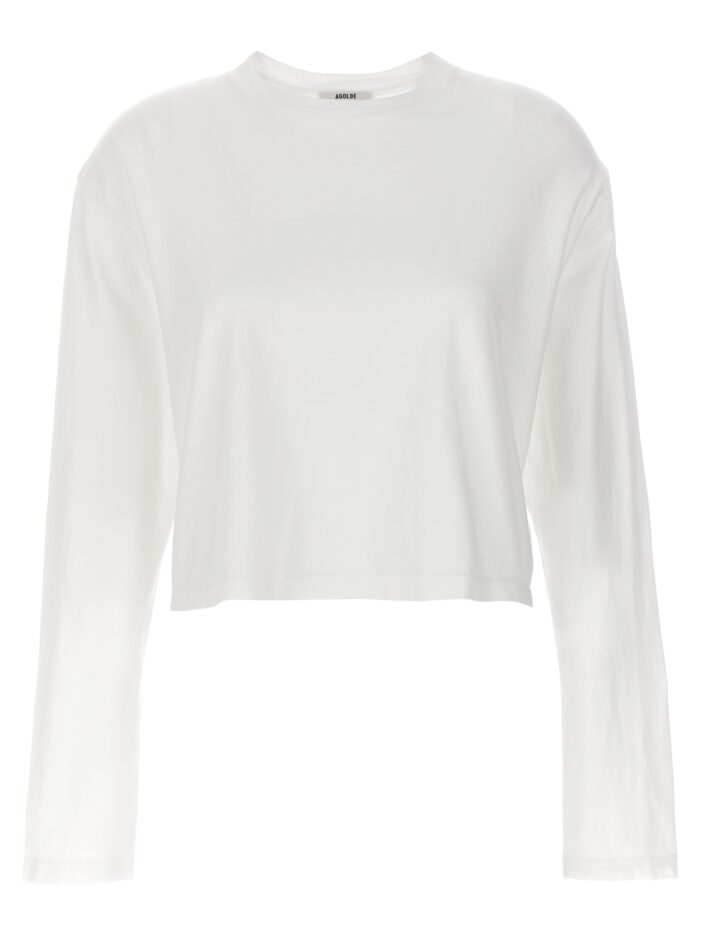 'Mason' cropped T-shirt AGOLDE White